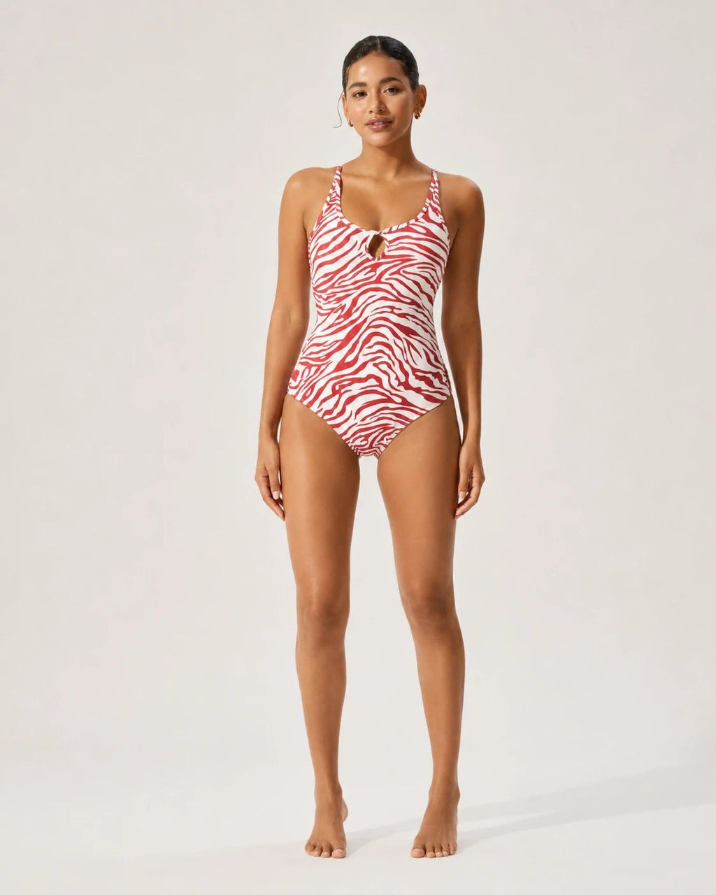 UUH Zebra Print Cutout Backless One Piece Swimsuit for Women - UUH OFFICIAL - Women’s Swimwear - UUH OFFICIAL