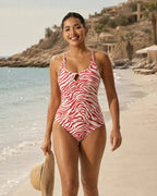 UUH Zebra Print Cutout Backless One Piece Swimsuit for Women - UUH OFFICIAL - Women’s Swimwear - UUH OFFICIAL