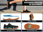 UUH Zorwalk Men's Wide Toe Box Walking Shoes – Zero Drop PU Leather Sneakers - UUH OFFICIAL - Men's Walking Shoes - UUH OFFICIAL