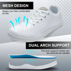 UUH Zorwalk Women's Wide Toe Box Barefoot Sneakers – Zero Drop PU Leather Shoes - UUH OFFICIAL - Women's Barefoot Sneakers - UUH OFFICIAL