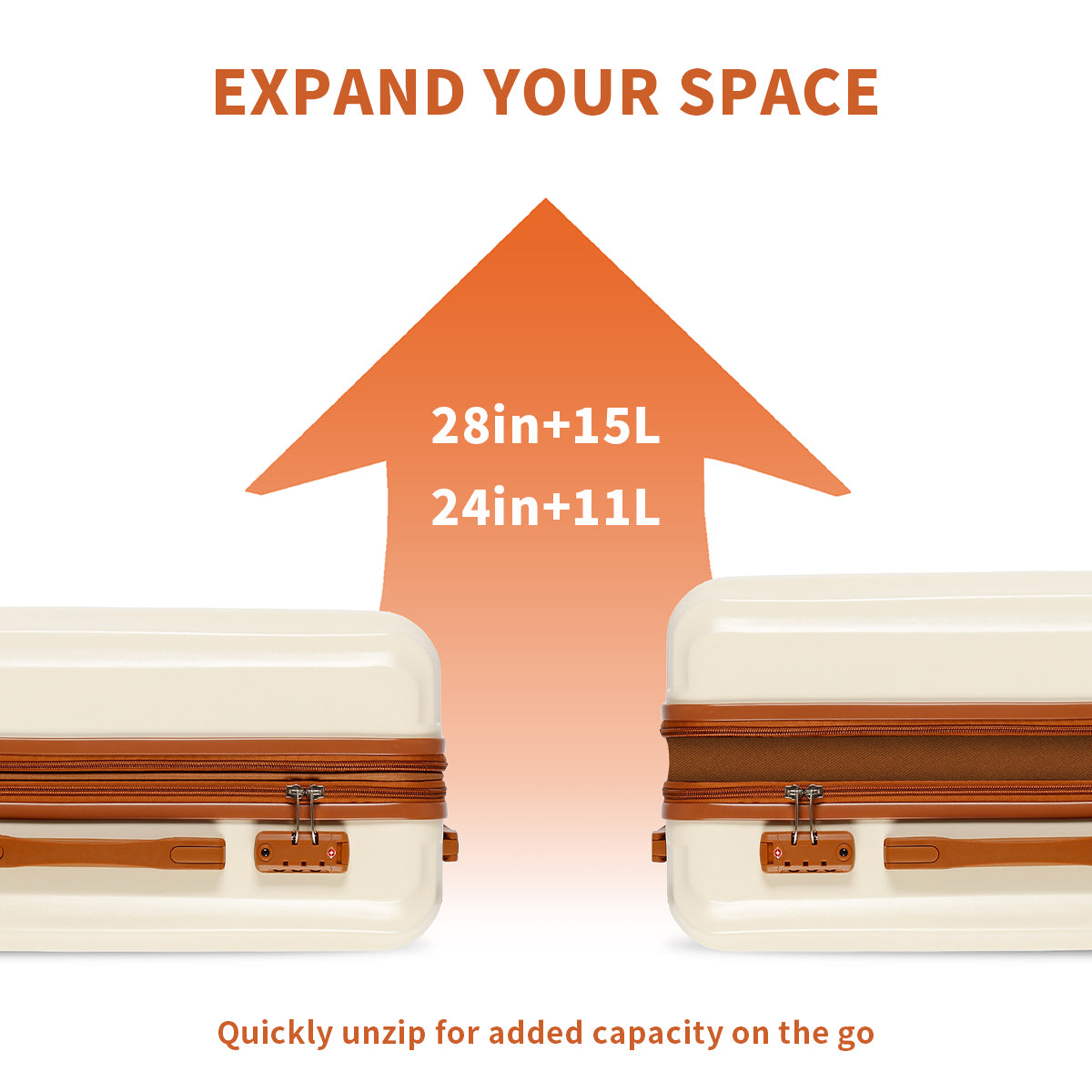 Expandable Luggage Set Hard Shell | UUH